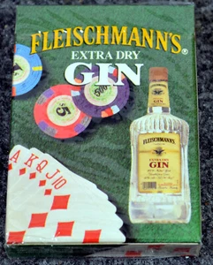 Neue Fleischmann's Gin Spielkarten - Premium Qualität - Pokergröße - versiegelte Packung - Bild 1 von 4