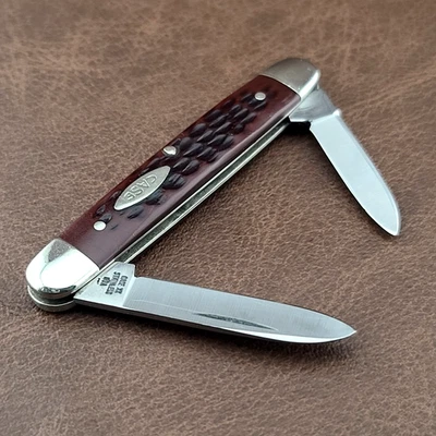 Vintage Case XX USA 6279 SS Senator Pen Knife-2 Dot 1978-nickel silver liners - Image 1 of 4