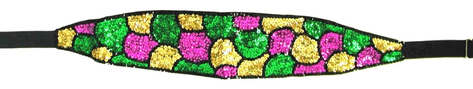 Cinturón Cummerbund Lentejuelas Mardigras Shell (Adulto-Unisex, Talla Única) Foto 1 de 1