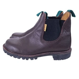 Botas sin cordones Jim Green Stockman de cuero marrón talla 8 EE. UU. - Imagen 1 de 11