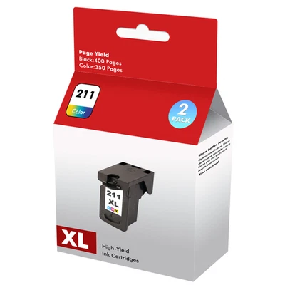 PG-210XL CL-211XL Ink replacement for Canon PIXMA MX320 MX330 MX340 MX499 Lot - Image 1 of 4