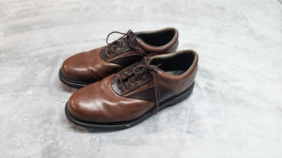 CALLAWAY Men's Size 10 Golf Collection Brown Leather Lace Golf Shoes - Image 1 of 4