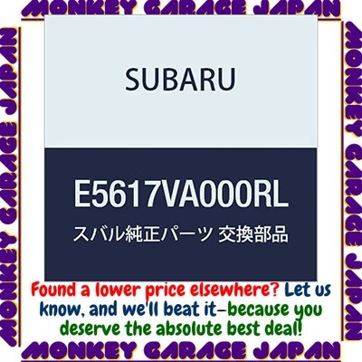 Falda parachoques SUBARU piezas genuinas Levorgia [rojo relámpago] E5617VA000RL Foto 1 de 2