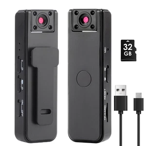 Body Cameras with Audio and Video Recording, 32g 1080p HD Wearable Camera wit... - Picture 1 of 6
