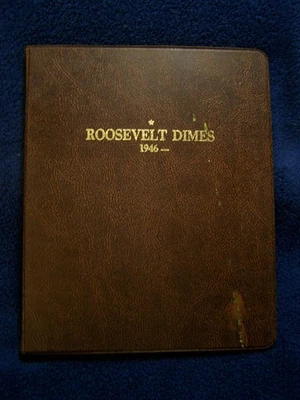 Vintage Harco Coinmaster Roosevelt Dime Album, 1946 to 1989, 4 Pages, No Coins - Image 1 of 4