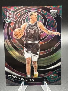 2022 Panini Soectra Jeremy Sochan #193 Psychedelic Prizm RC - Foto 1 di 2