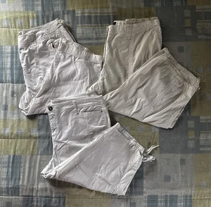 The Blues + Style & Co + Khakis Fashion World White Capri Women's Bundle Sz 20 - Picture 1 of 23