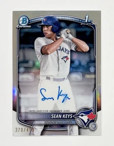 2025 Bowman Chrome Sean Keys 1st Auto #CPA-SK Refractor /499 Blue Jays Autograph - Picture 1 of 1