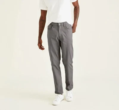 Dockers Mens Jean Cut Pants Straight Fit Burma Gray Stretch Zip Fly Sz 32x34 NWT - Image 1 of 4