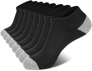 8 Paar Herren Söckchen tief geschnittene Socken für Männer kurze Socken Größe 10-13 schwarz3 - Bild 1 von 5