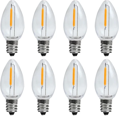 8 Pack LED Night Light Bulbs, C7 Shatterproof Replacement Led Light Bulb for Str - Image 1 of 4