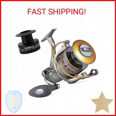 Carrete de pesca giratorio Yoshikawa Baitfeeder 6000 5,5:1 11 rodamiento de bolas de alta potencia Foto 1 de 2