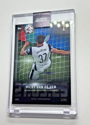 2025 Topps Now #037 Micky van de Ven Goal-Line TOTAL PERFORMERS - Image 1 of 3