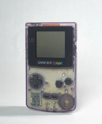 NINTENDO GAME BOY COLOR TRASPARENTE - ORIGINALE - TESTATO E FUNZIONANTE - Immagine 1 di 4