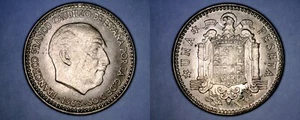 1963 (63) Spanish 1 Peseta World Coin - Spain Caudillo - Picture 1 of 1