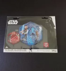 Disney Star Wars Foil Balloon THE LAST JEDI 2 Sided Design 22" x 23" New Sealed - Picture 1 of 5