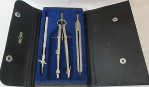 Vintage Dietzgen Set 1285-2K mit 3 Zeichenwerkzeugen Original Koffer Architekt Germany - Bild 1 von 9