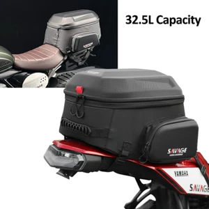 Tail Bag Luggage Storage Rear Seat Bag Backpack For Scrambler 400X Speed 400 T4 - Picture 1 of 24