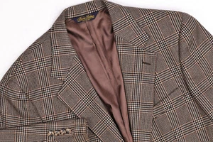 Vintage Brooks Brothers Sport Coat Mens 41R Brown Houndstooth Wool Blazer USA - Picture 1 of 14