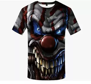 Clown T-Shirt Size 2XL Black/Multi Color New Without Tags - Picture 1 of 4