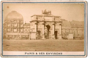Paris.L'Arc de Triomphe du Carrousel.Carte Cabinet Card.Photo Albuminée.An.1880. - Picture 1 of 1