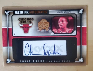 2005-06 Fleer Chris Duhon Fresh Ink Autographs 59/199 #FIA-CD2 Bulls Duke - Picture 1 of 2