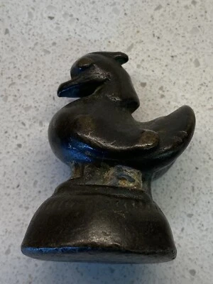 Antique PRIMITIVE BRONZE BURMESE BIRD OPIUM WEIGHT - Image 1 of 4