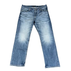 BKE Buckle Men’s Jeans Seth 38x34 Denim Distressed Whiskers Western Grunge - Picture 1 of 3