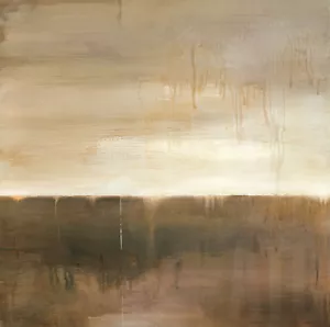 36W"x36H" SEPTEMBER FOG DESCENDING by HEATHER ROSS -WARM BEIGE CHOICES of CANVAS - Picture 1 of 9