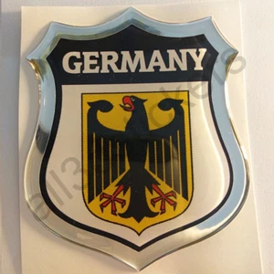 Sticker Germany Emblem Coat of Arms Shield 3D Resin Domed Gel Vinyl Decal Car - Bild 1 von 3
