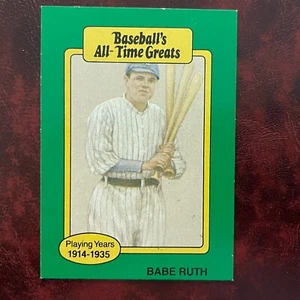 1987 Hygrade All-Time Greats Set BABE RUTH no logo NEW YORK YANKEES - NM/MINT+ - Picture 1 of 2