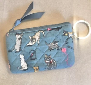 Vera Bradley Signature Cat’s Meow Zip ID Case 🐾 - Picture 1 of 6