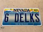NEVADA SILVER STATE LICENSE PLATE [ 6 DELKS ] FREE SHIPPING Fix it Angel