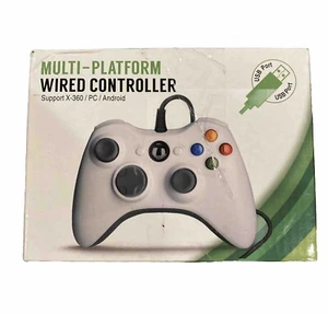 Multi-platform Wired Controller Supports X-360/PC/Android (white) - Picture 1 of 3