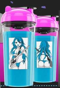 NEW GamerSupps GG Waifu Cup S4.12 Rockstar - Limited Edition Shaker + Sticker!! - Picture 1 of 4