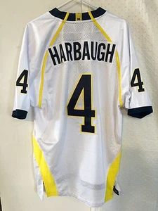 Adidas Authentic NCAA Trikot Michigan Wolverines Jim Harbaugh weiß Gr. 46 - Bild 1 von 1