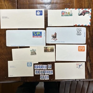Miscellaneous US Postage Items as Pictured - Stamps, Cards, Envelopes, Mailers - Picture 1 of 6