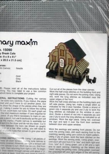 NIP!!! PLASTIC CANVAS KIT MARY MAXIM DAY BREAK CAFE - Picture 1 of 2