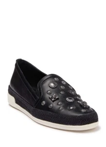 NWOB Donald Pliner Size 7.5M Pamela Sequin Espadrille Slip-On Sneaker ColorBlack - Picture 1 of 5