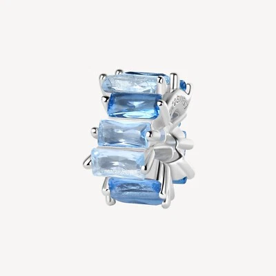 BROSWAY FANCY CHARM CON ZIRCONI IN ARGENTO 925 FCL03 LIGHT BLUE - Immagine 1 di 4