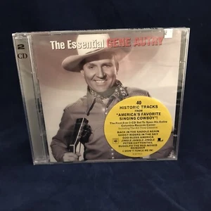 The Essential Gene Autry Factory Sealed 2 CD Hype Sticker Singing Cowboy Rare - Picture 1 of 7