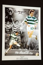 Charlie Nicholas Hand Signed Celtic Fc Football 12x16 Photograph : A