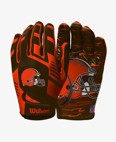 Cleveland Browns NFL Stretch Fit Receiver Football Gloves Cover