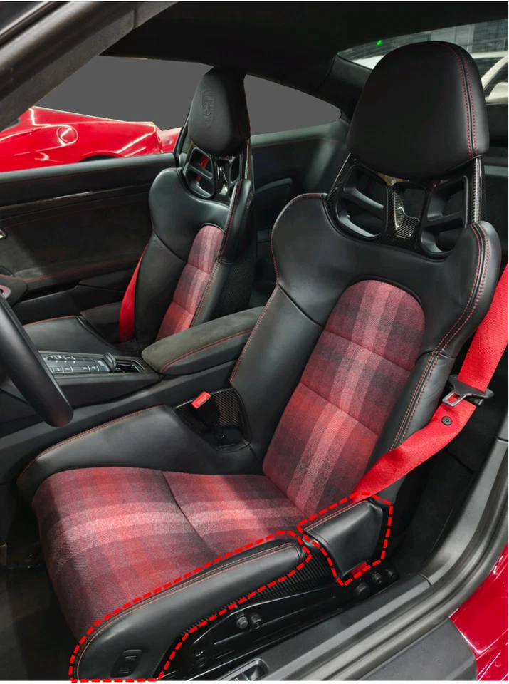 CUBIERTA PROTECTORA DE CUERO ASIENTOS DEPORTIVOS PORSCHE911 918 GT2rs GT3/GT3rs GT4rs Foto 1 de 4