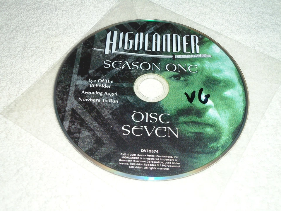 HIGHLANDER Season 1 DISC 7 DVD REPLACEMENT only, 1ST FIRST season ONE - Image 1 of 1