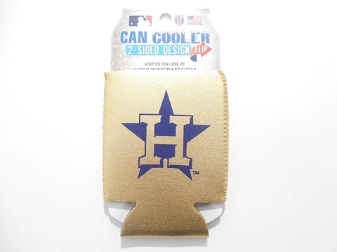 Houston Astros Gold Rush Collection World Series Champions 2022 Can Koozie Cover