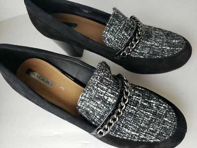 Tahari Talla 9.5 M Bombas Bloque Tacones Zapatos Lasalle Elegante Trabajo Mujer Foto 1 de 4