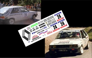 [DECALS 1/43] RENAULT 11 TURBO - ALAIN OREILLE - RALLYE TOUR DE CORSE WRC 1985 - Photo 1 sur 1