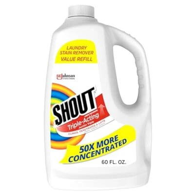 	Shout Active Enzyme Laundry Stain Remover Spray Triple-Acting Penetrates 60oz	 - Image 1 of 4