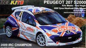 Peugeot 207 S2000 Ypres Westhoek Rally 2009 Meeke 1:24 Model Kit Belkits BEL001 - Bild 1 von 1